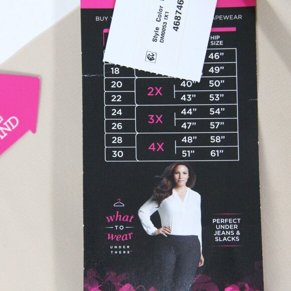 Maidenform Women Plus Size thong 3X NEW Shapewear Underwear Firm Control Panty - Picture 7 of 9